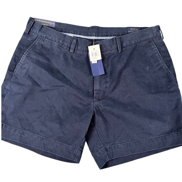 Polo Ralph Lauren Classic Fit 6" Shorts Navy Blue Size 38 NWT - Picture 1 of 8